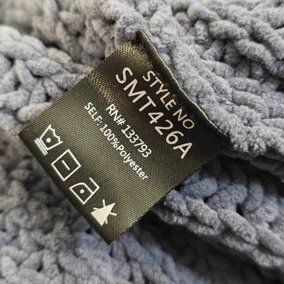 POL Distressed Chunky Knit Mock Neck Sweater Whimsigoth Grunge Chenille Small - Picture 8 of 8